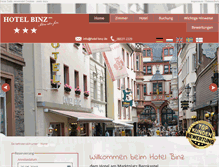 Tablet Screenshot of hotel-binz.com